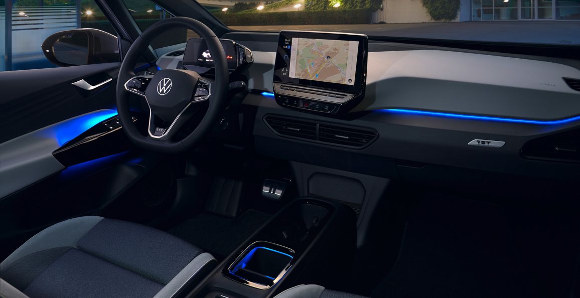 VW ID 3 | Innenraum | Touchscreen, klappbare Rücksitze